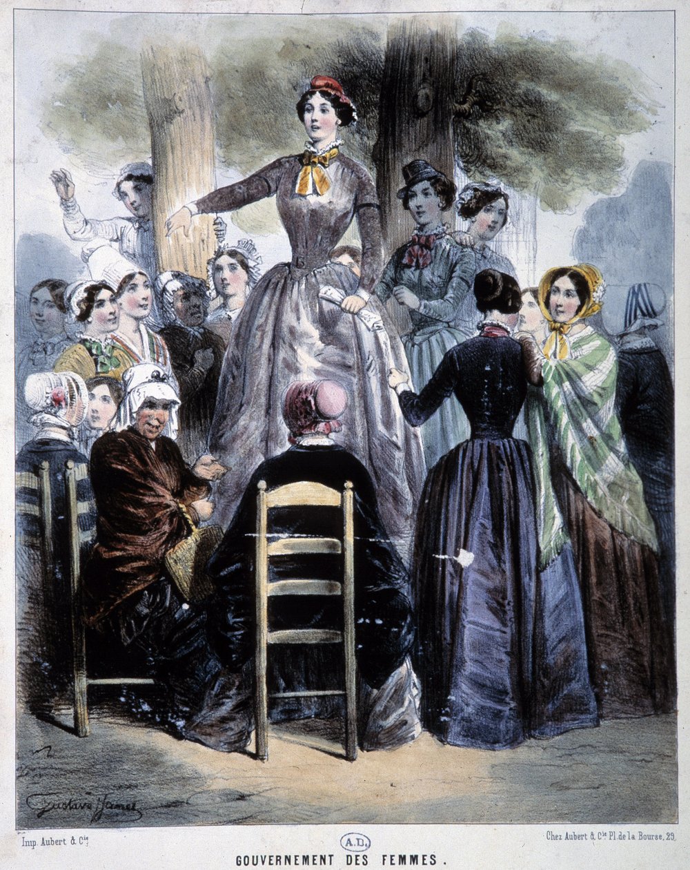 Regierung der Frauen, Revolution von 1848 von French School