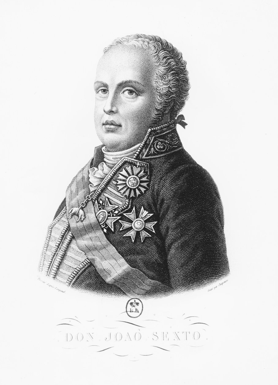 Johann VI. von Portugal (Stich) von French School