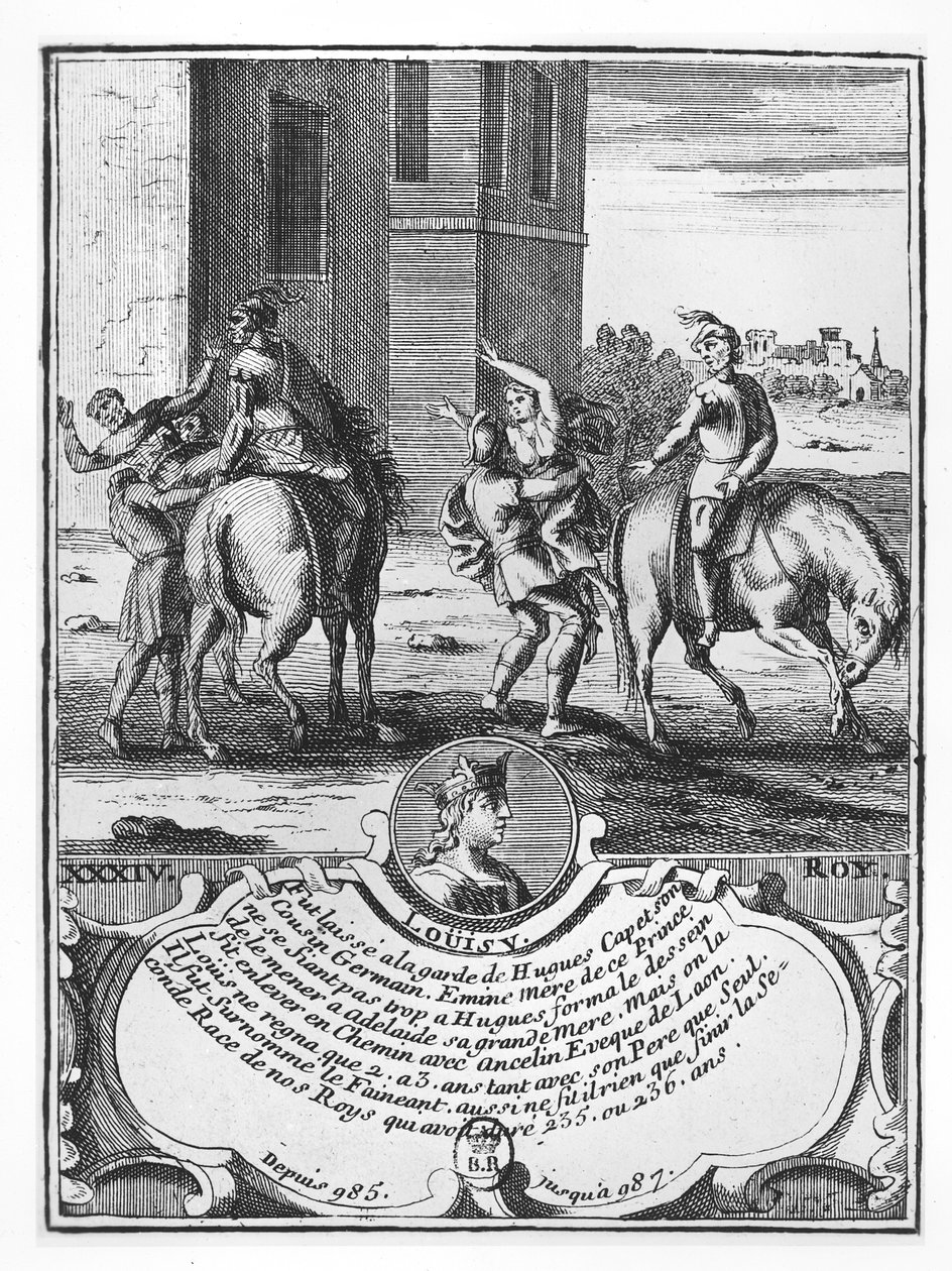 Ludwig V der Faule (Stich) von French School