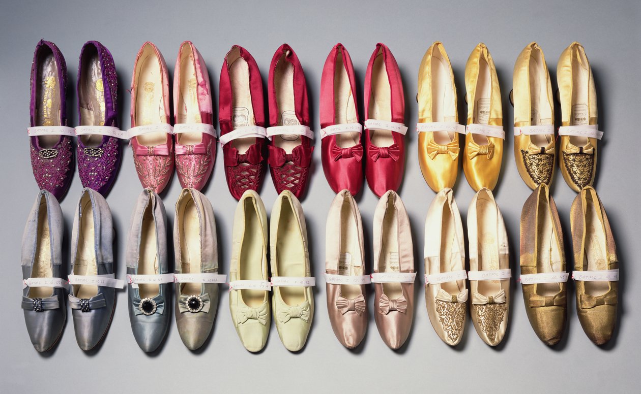 Mary Chamberlains Schuhe, 1890er Jahre von French School