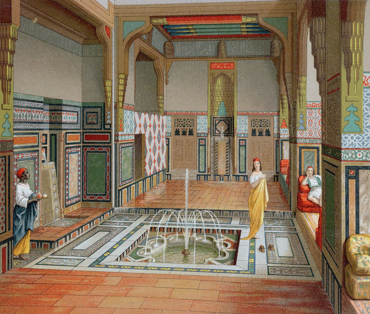 Maurisches Interieur, ca. 1880 von French School
