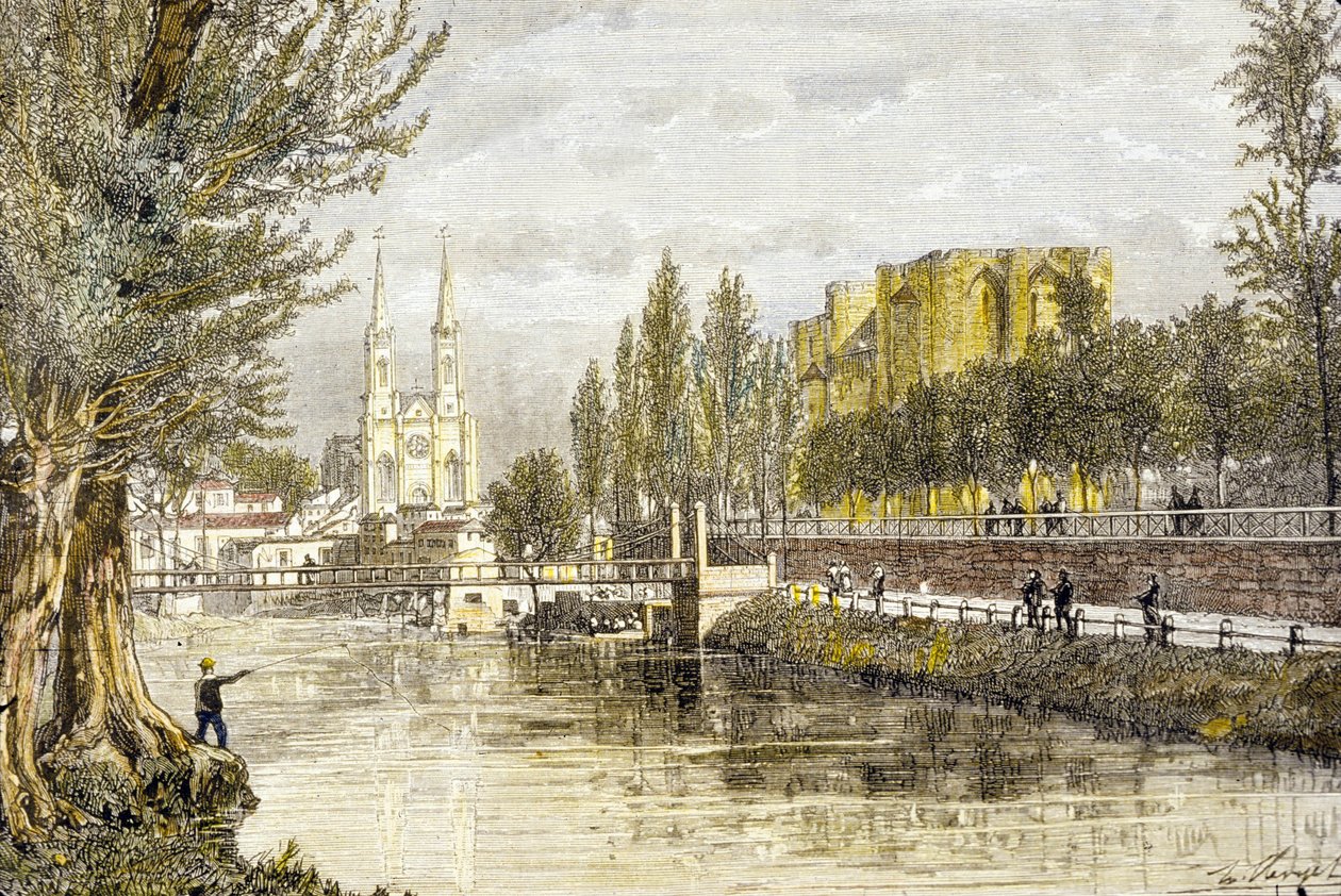Niort, Frankreich (Gravur) von French School