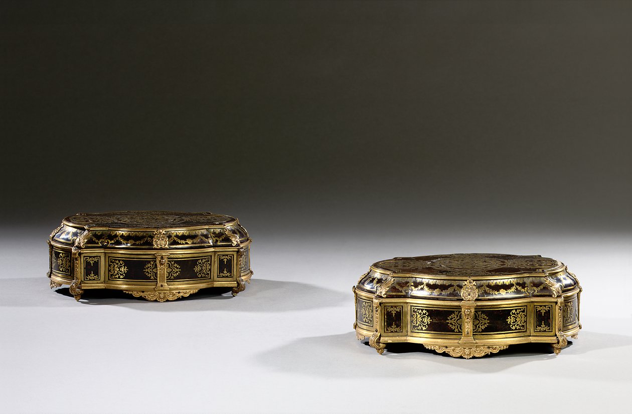 Paar Louis XIV Kästchen, ca. 1700-15 von French School