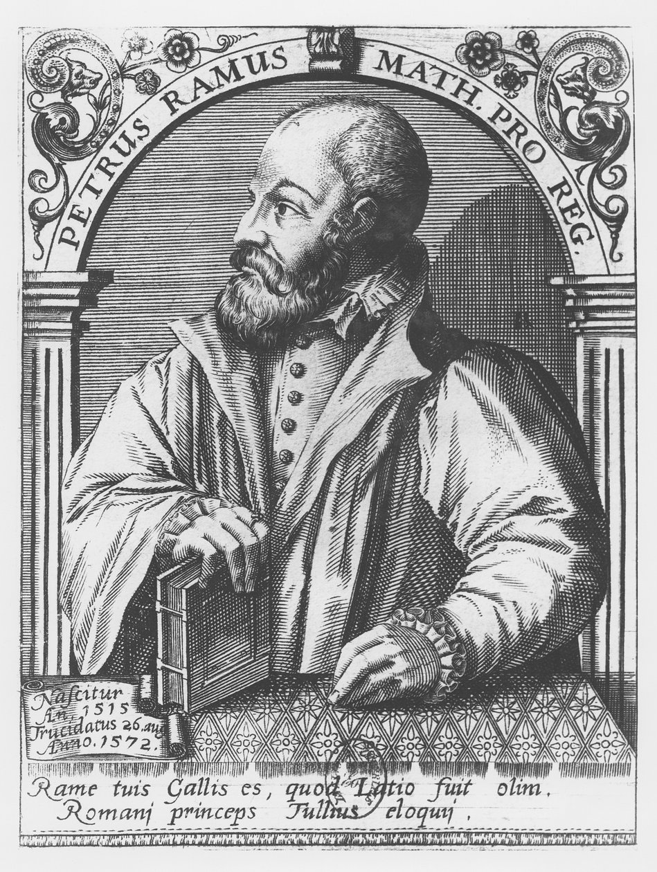 Pierre Ramus (Gravur) von French School