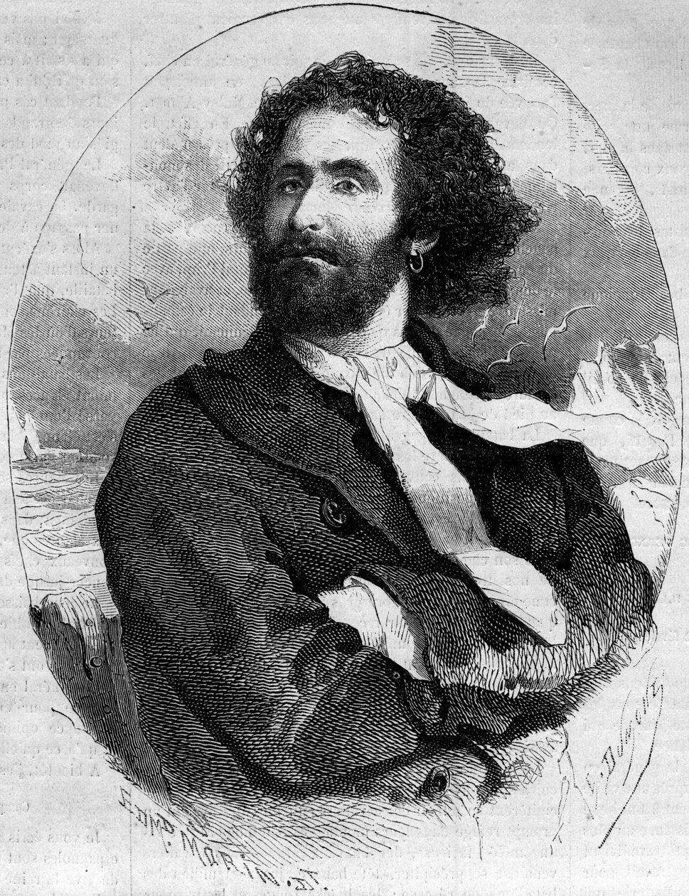 Porträt von Lafontaine (Henry Lafontaine) von French School