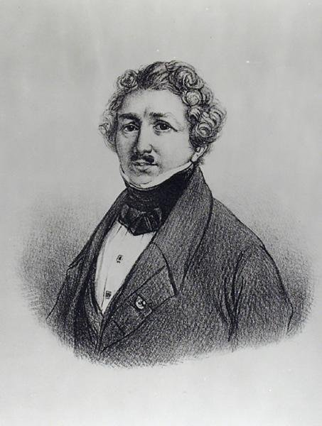 Porträt von Louis-Jacques Daguerre (1787-1851) von French School