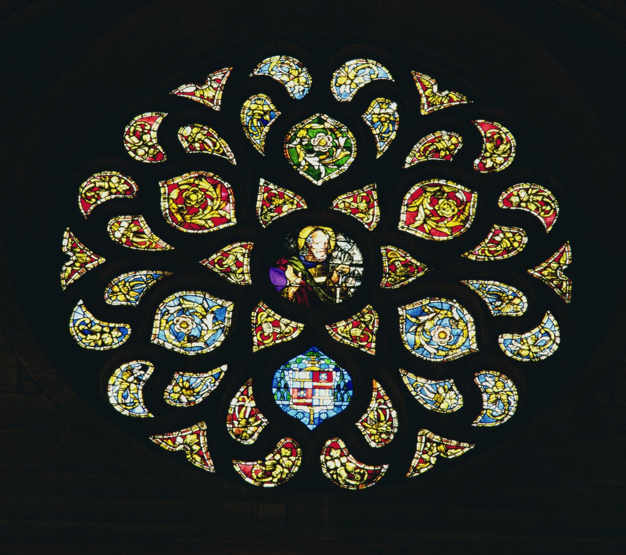 Rosettenfenster von French School
