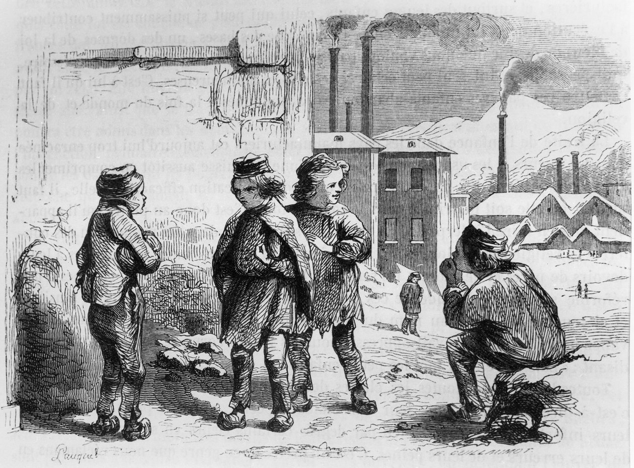 Die Kinder der Fabrik, 1842 von French School