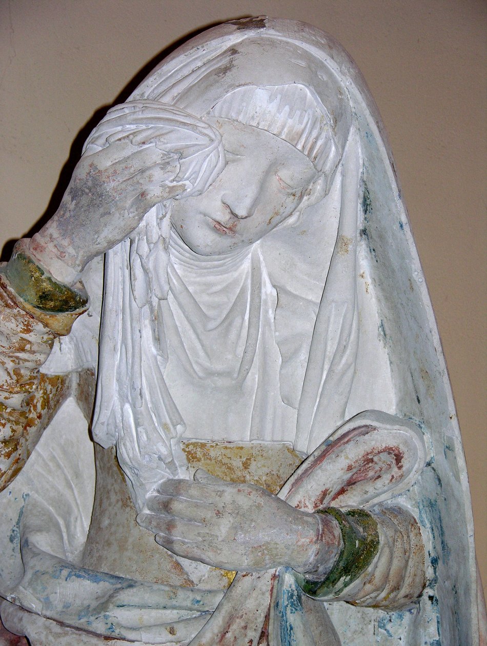 Die Grablegung (Detail einer weiblichen Heiligen) von French School