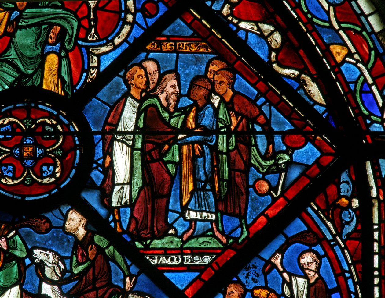 Das Joseph-Fenster: Jakob entdeckt Joseph wieder von French School