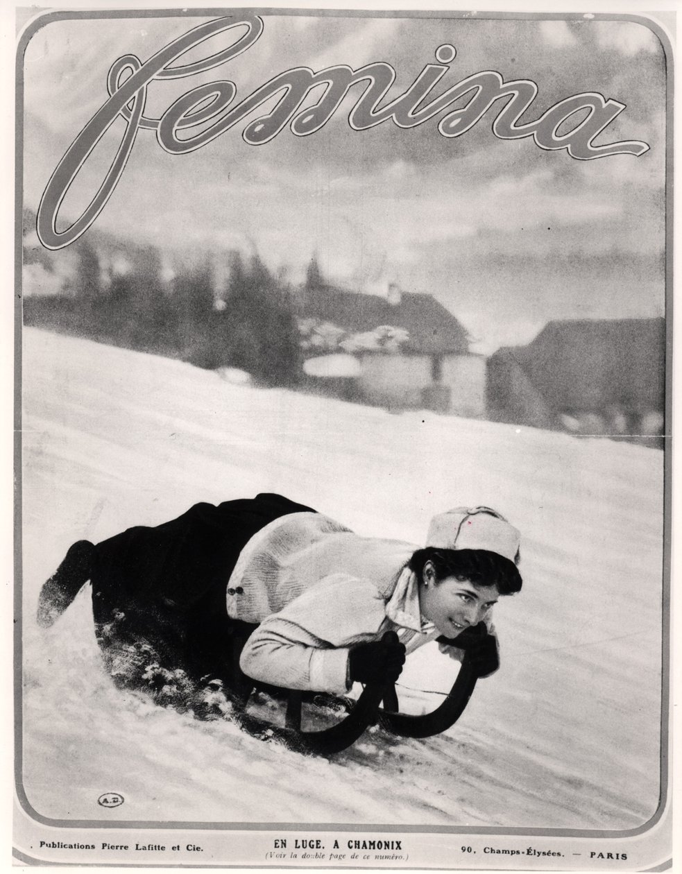 Die Rodelbahn in Chamonix, aus Femina von French School