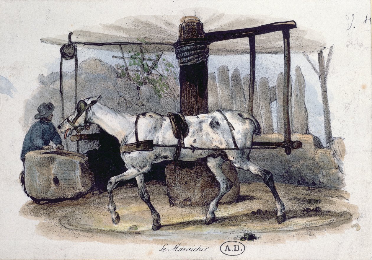 Der Marktgärtner, 1840 von French School