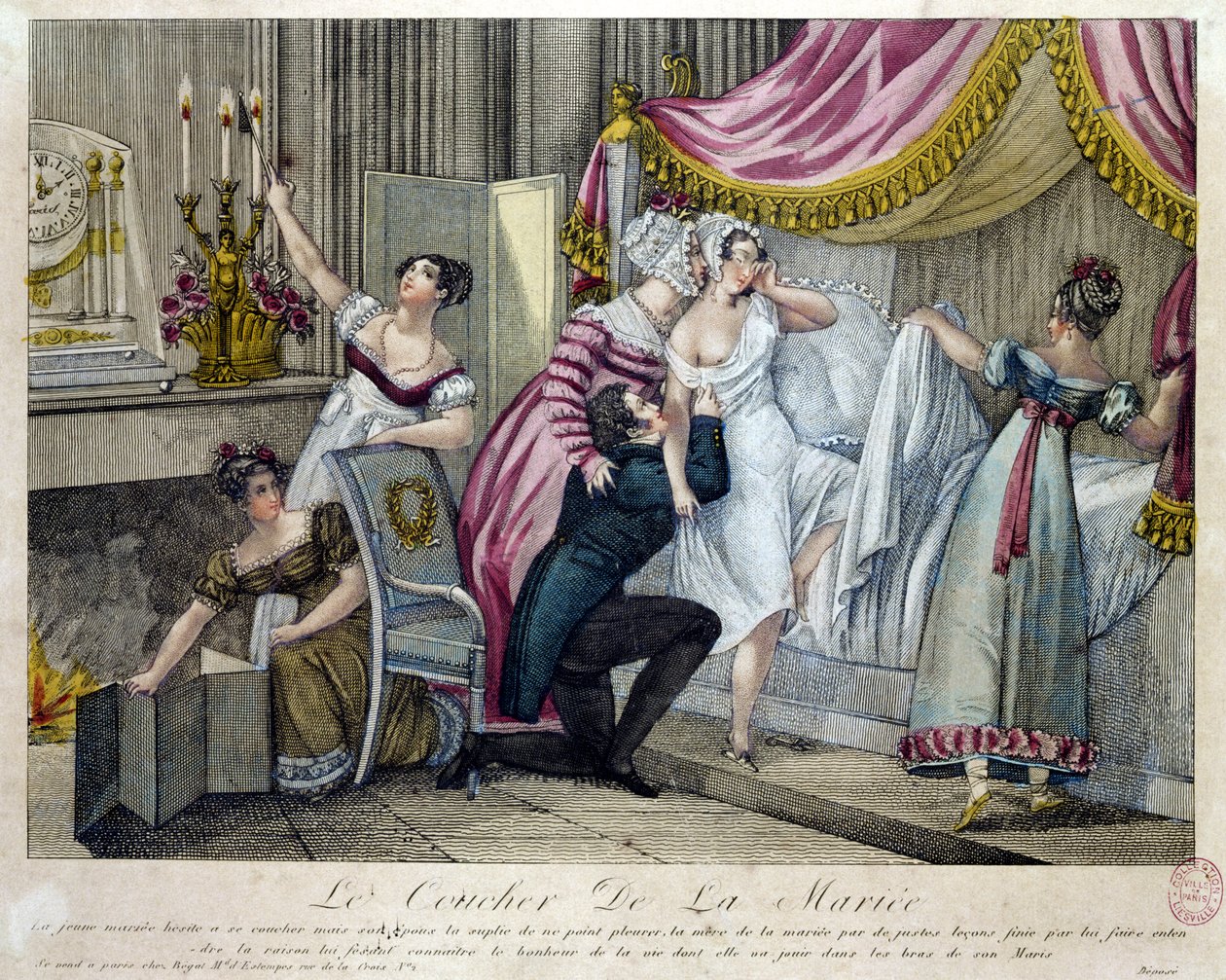 Die Hochzeitsnacht, ca. 1820 von French School