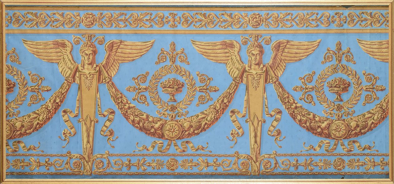 Tapetenfries aus der Konsulatszeit, ca. 1800 von French School