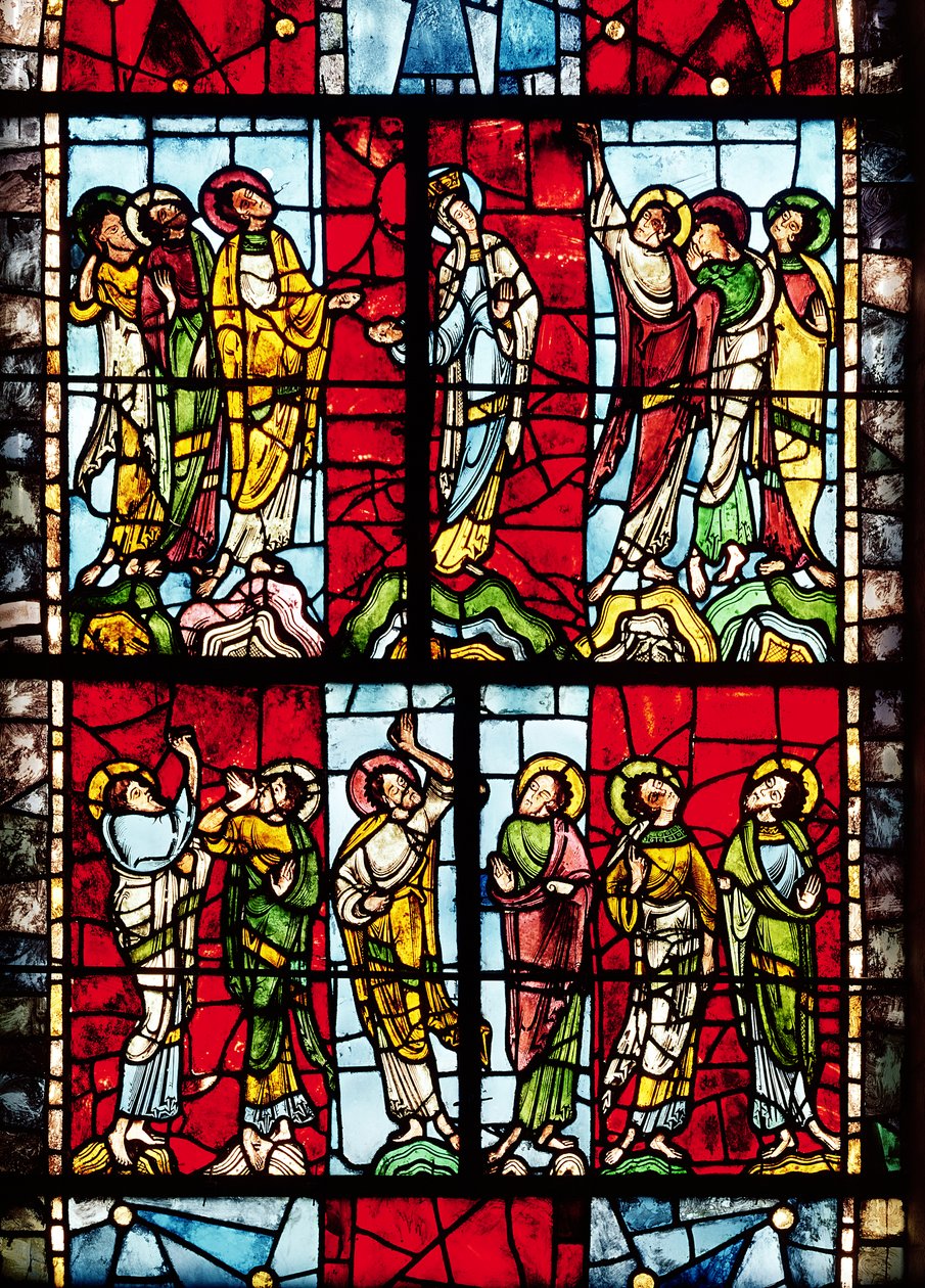 Fenster mit der Himmelfahrt, um 1145 von French School