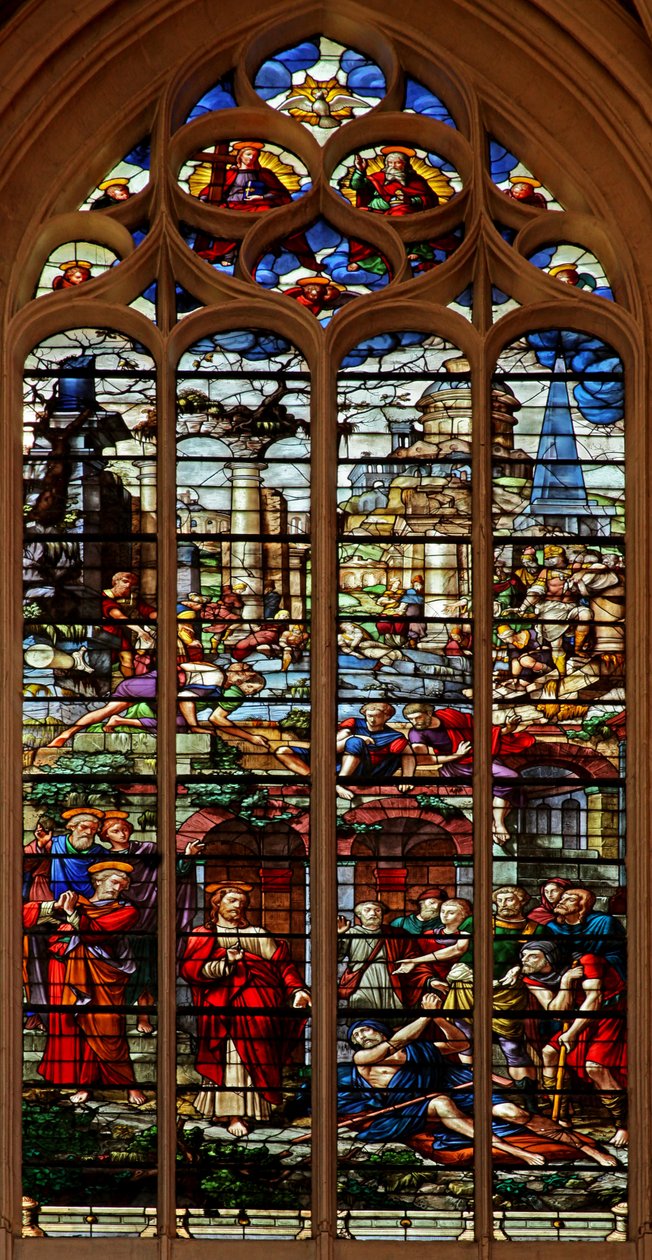 Fenster w103, Christus heilt den Gelähmten von French School