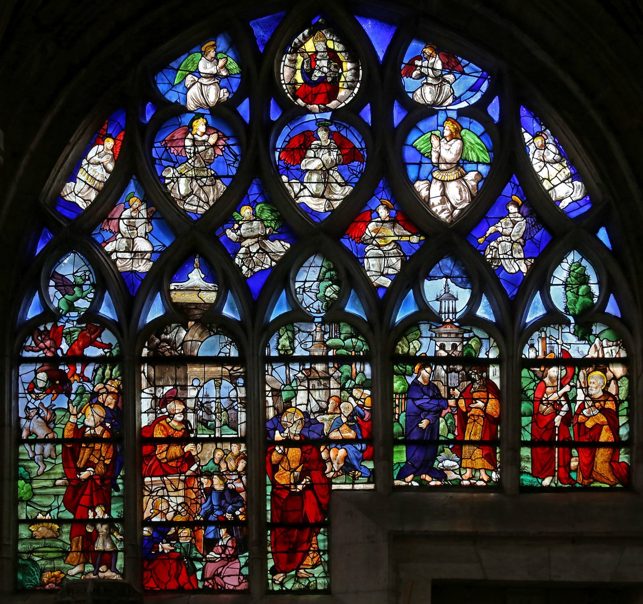 Fenster w2, St. Petrus Fenster von French School