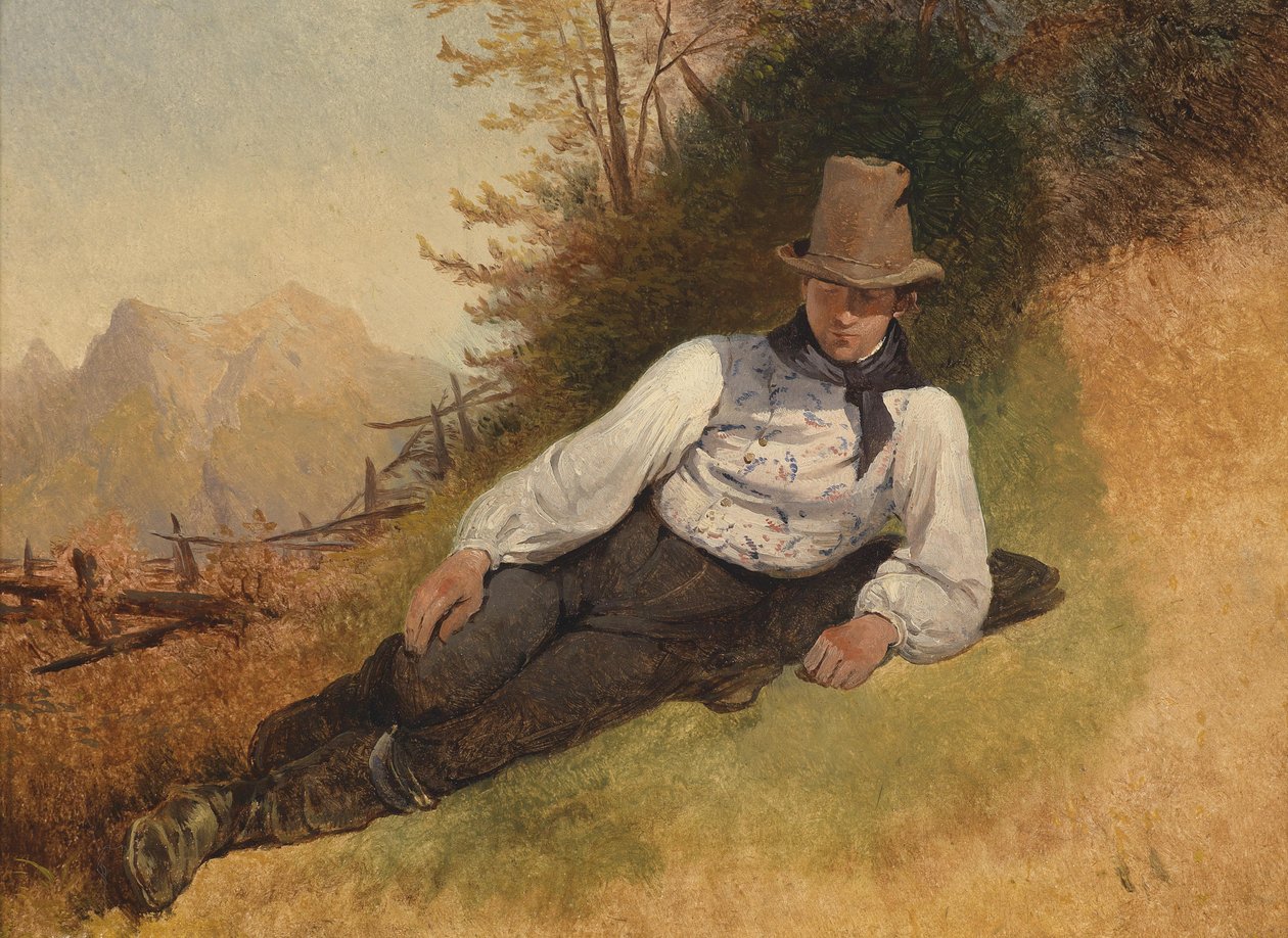 Bauernbursche von Friedrich Gauermann