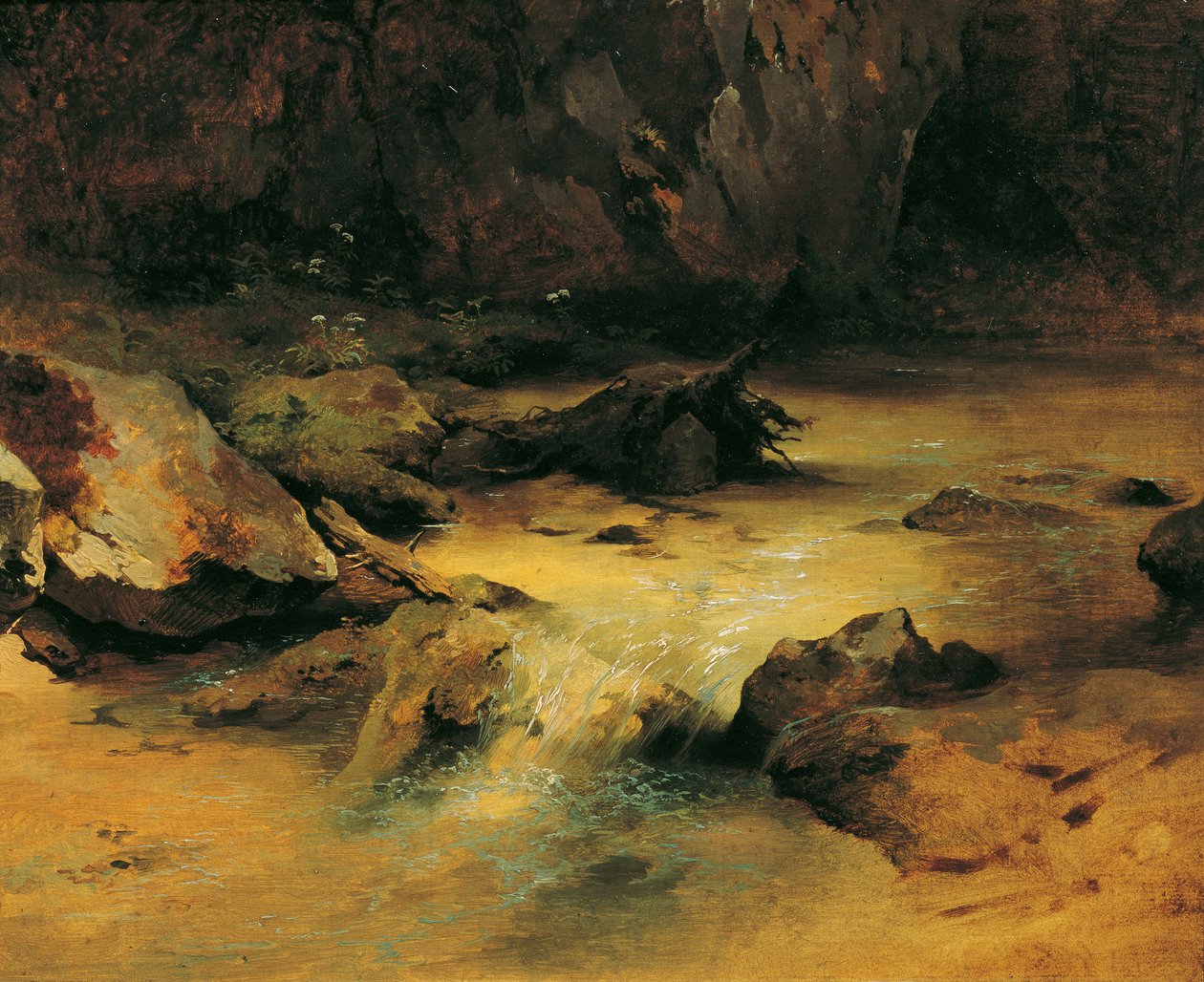 Wildbach von Friedrich August Mathias Gauermann