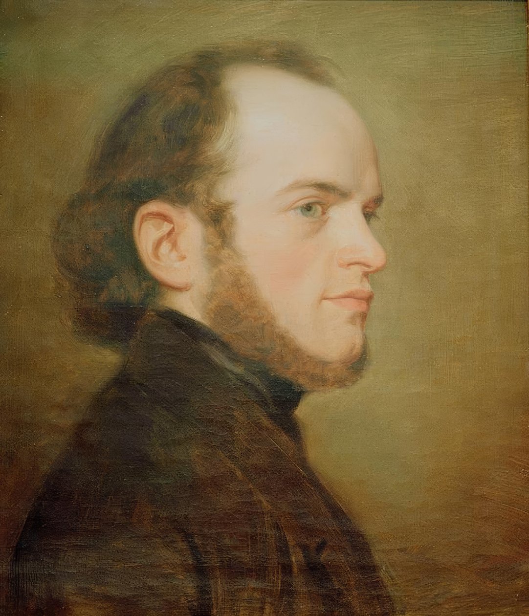 Porträt des jungen Adolph Menzel von Friedrich Eduard Meyerheim