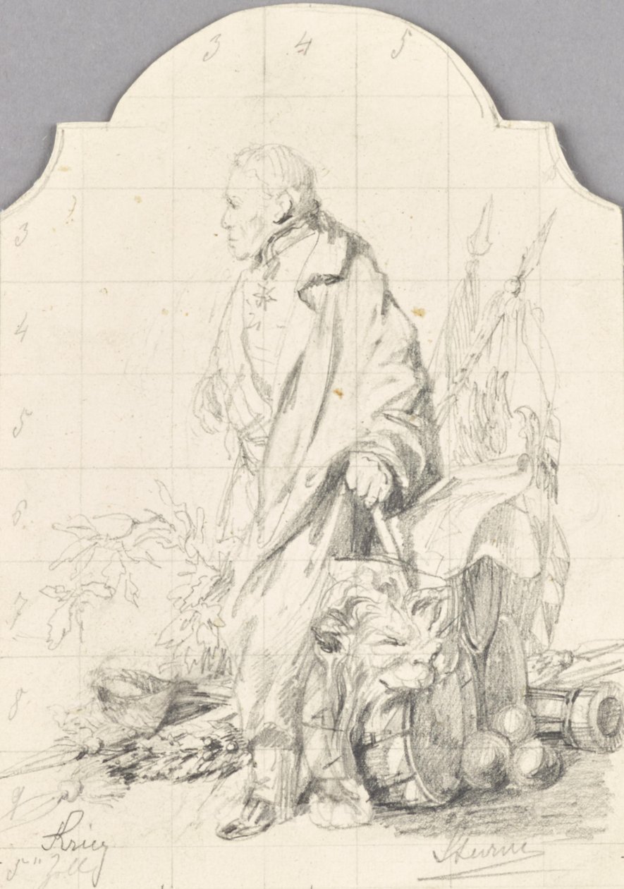 Allegorie des Krieges und Radetzky von Friedrich Sturm