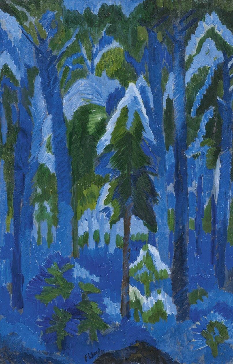 Waldbild III von Fritz Schaefler