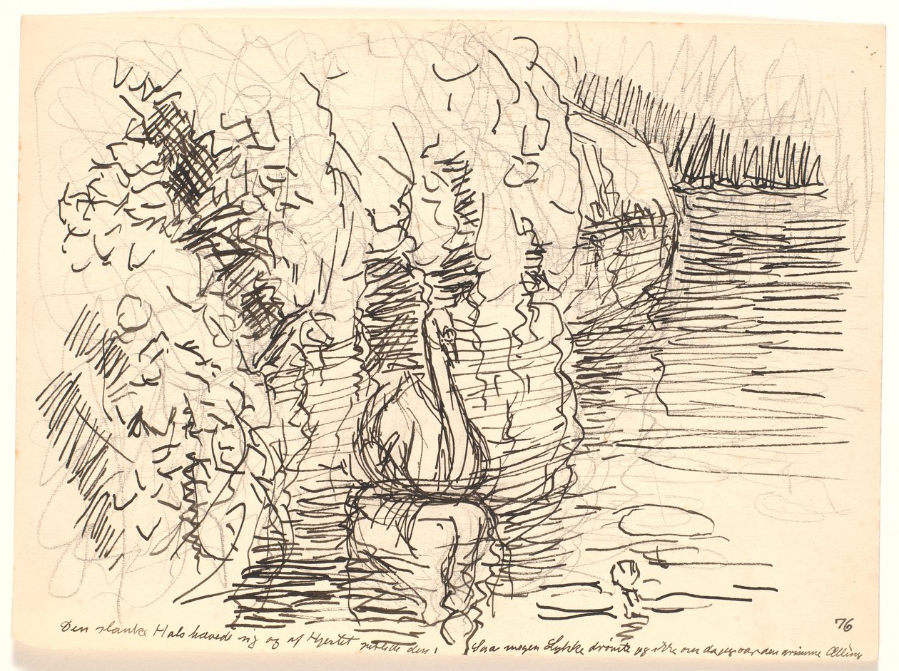 Der schlanke Hals hob sich... von Fritz Syberg