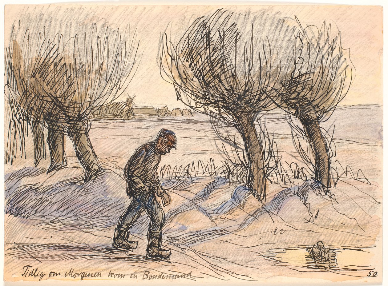 Früh am Morgen kam ein Bauer von Fritz Syberg