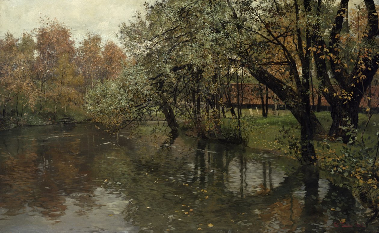 Herbsttag an der Akerselva von Fritz Thaulow
