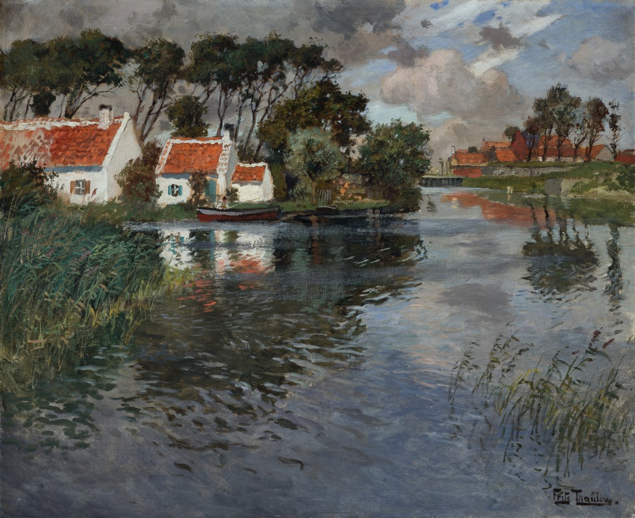 Windstoß von Fritz Thaulow