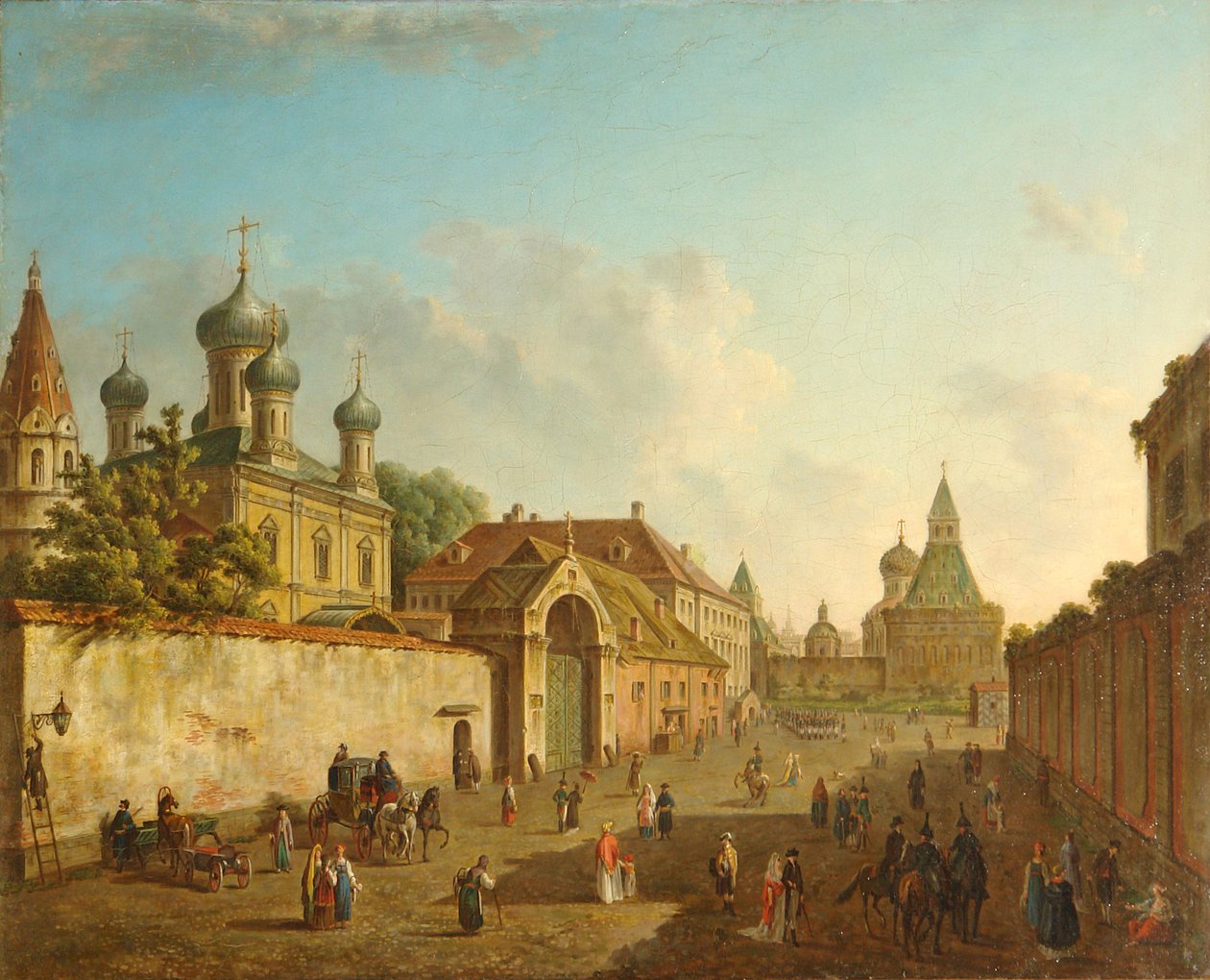 Blick vom Lubyanka-Platz auf das Wladimir-Tor in Moskau von Fyodor Alexeyev