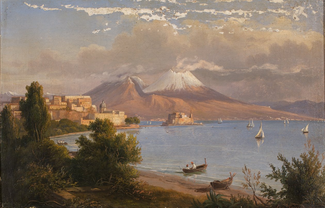 Neapel mit Vesuv von G. von Guirardi