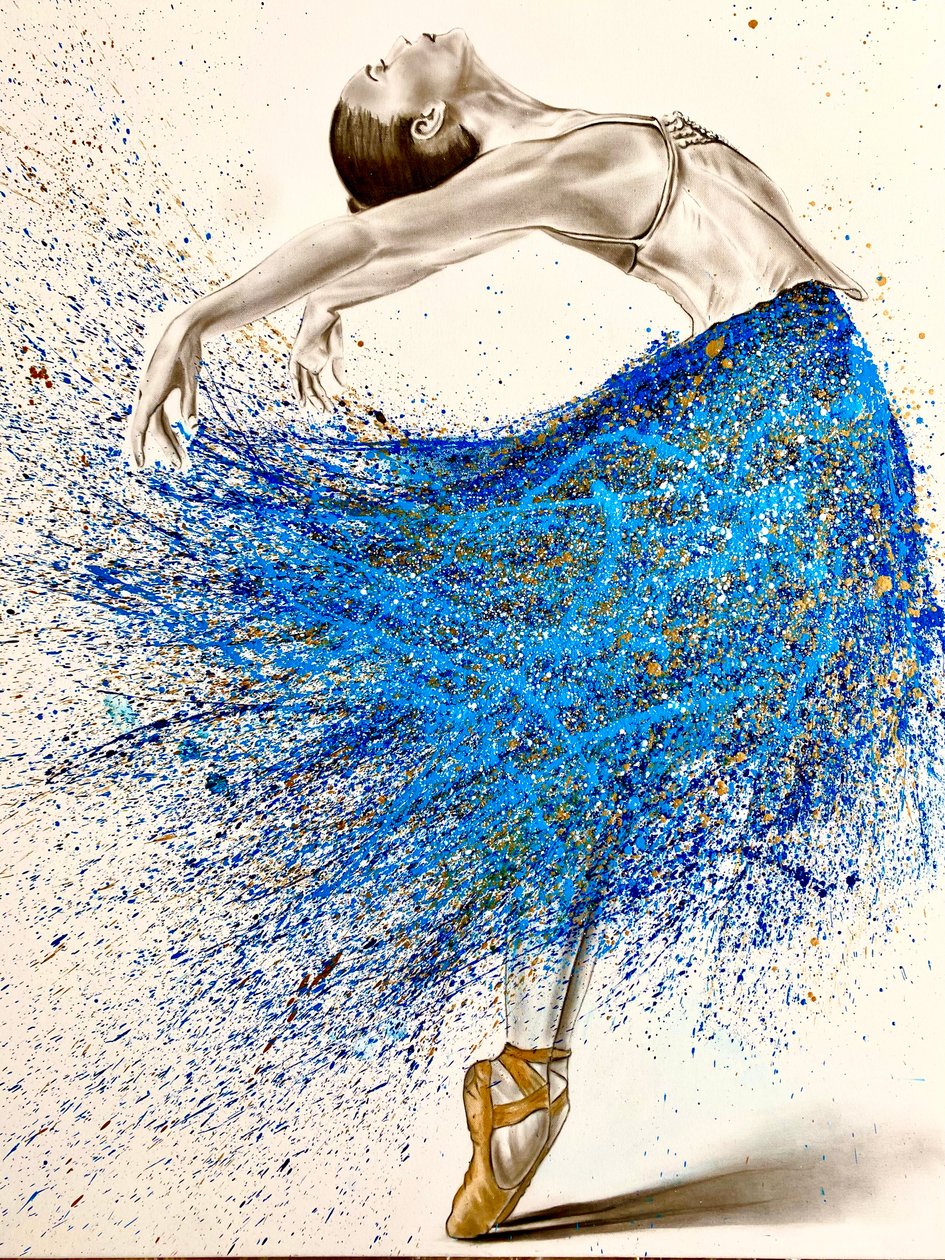 Blaue Ballerina von Gabor