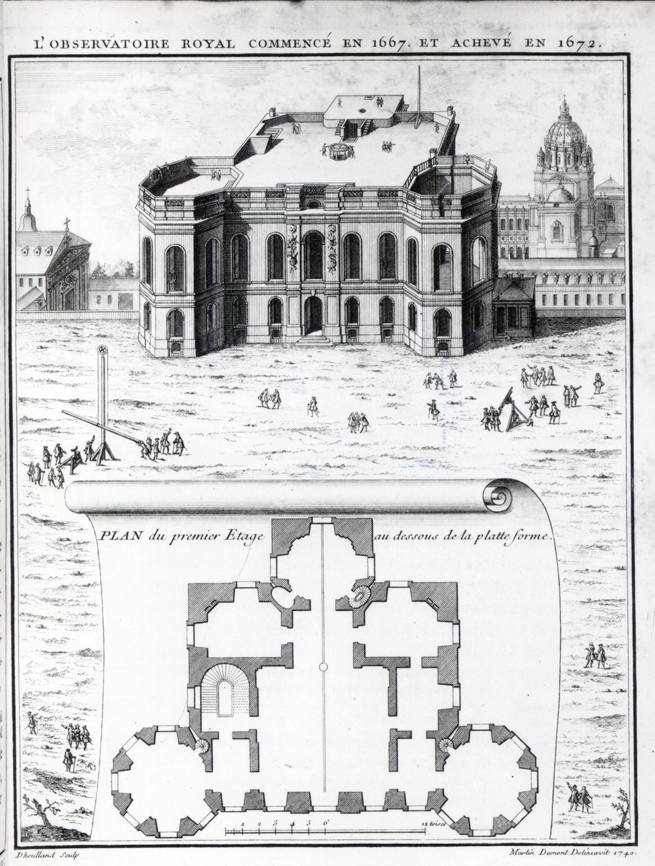 Das königliche Observatorium in Paris, 1741 von Gabriel Pierre Martin Dumont