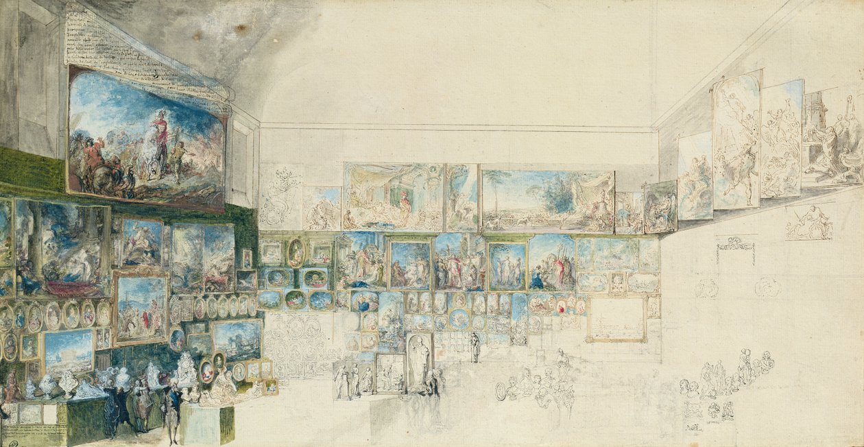 Der Salon von 1765 von Gabriel de Saint Aubin