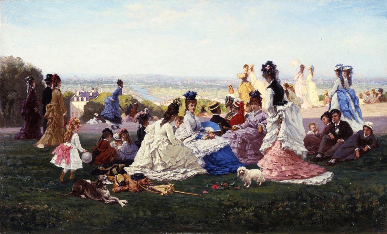 Sonntag in Bellevue, 1874 von Gabriel Amable de Lafoulhouze