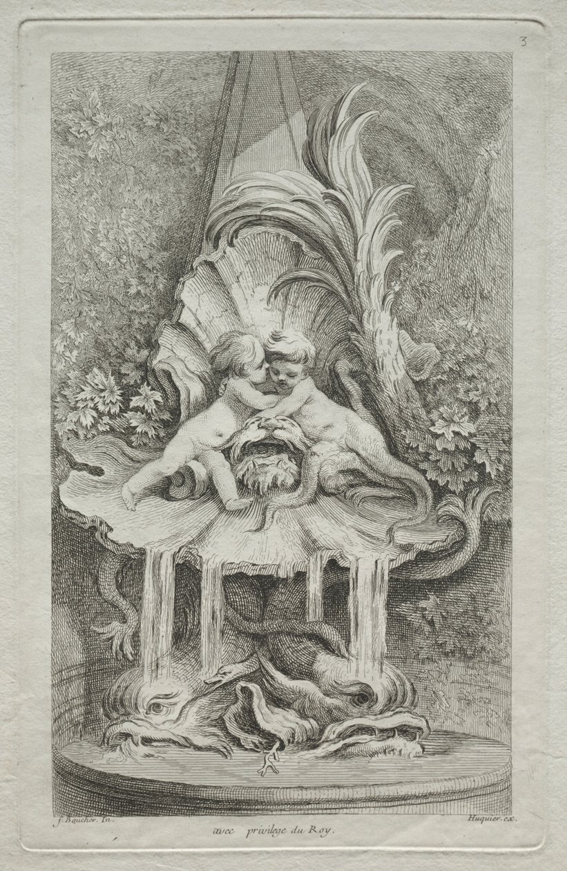 Buch der Brunnen: Nr. 3, um 1736 von Gabriel Huquier