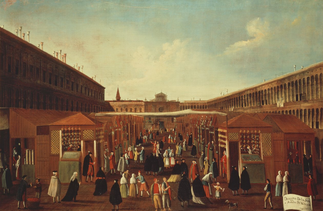 Der Antiquitätenmarkt von Sensa, Venedig (Set mit 60938 und 60789) von Gabriele Bella