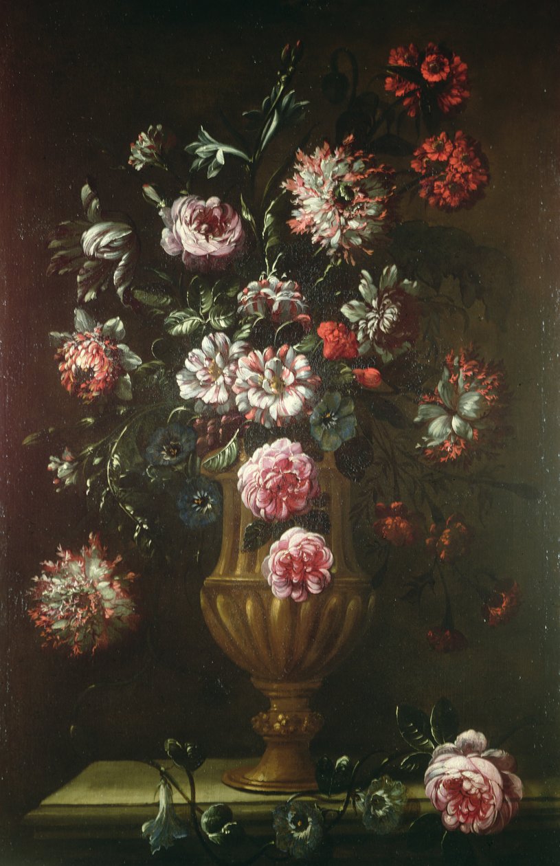 Stillleben mit Blumen in einer Urne, 19. Jahrhundert von Gaetano Cusati