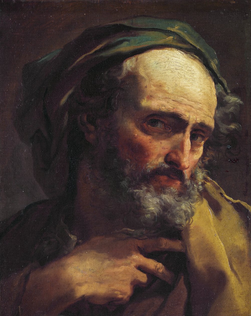 Studie eines bärtigen Mannes von Gaetano Gandolfi