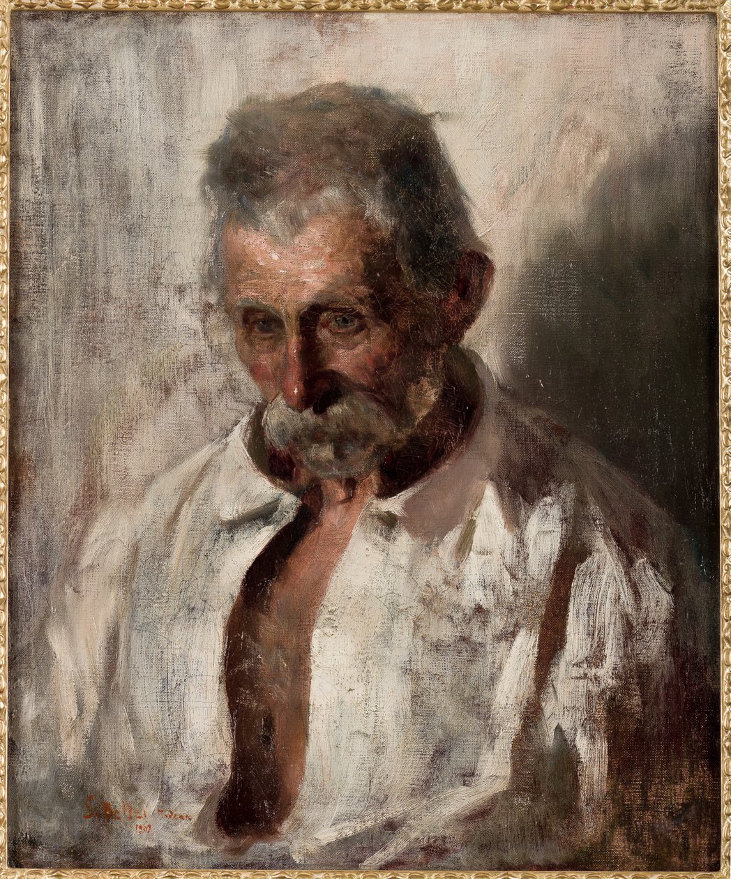 Porträt eines alten Mannes von Gaetano Bellei
