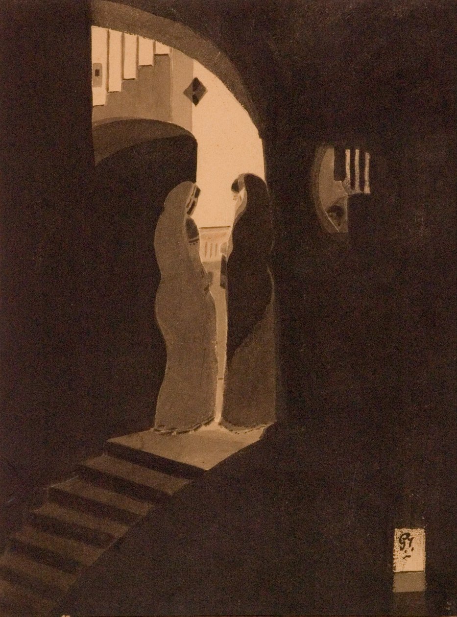 Treffen an der Treppe von Gaganendranath Tagore