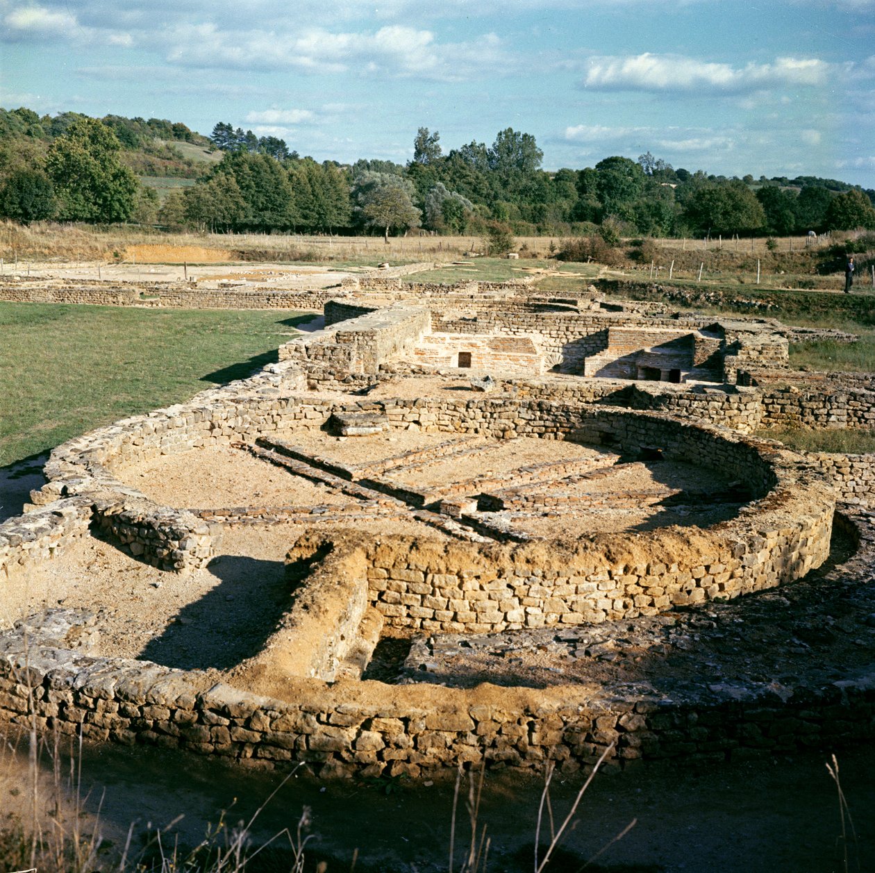 Ansicht der Thermalbäder von Gallo Roman