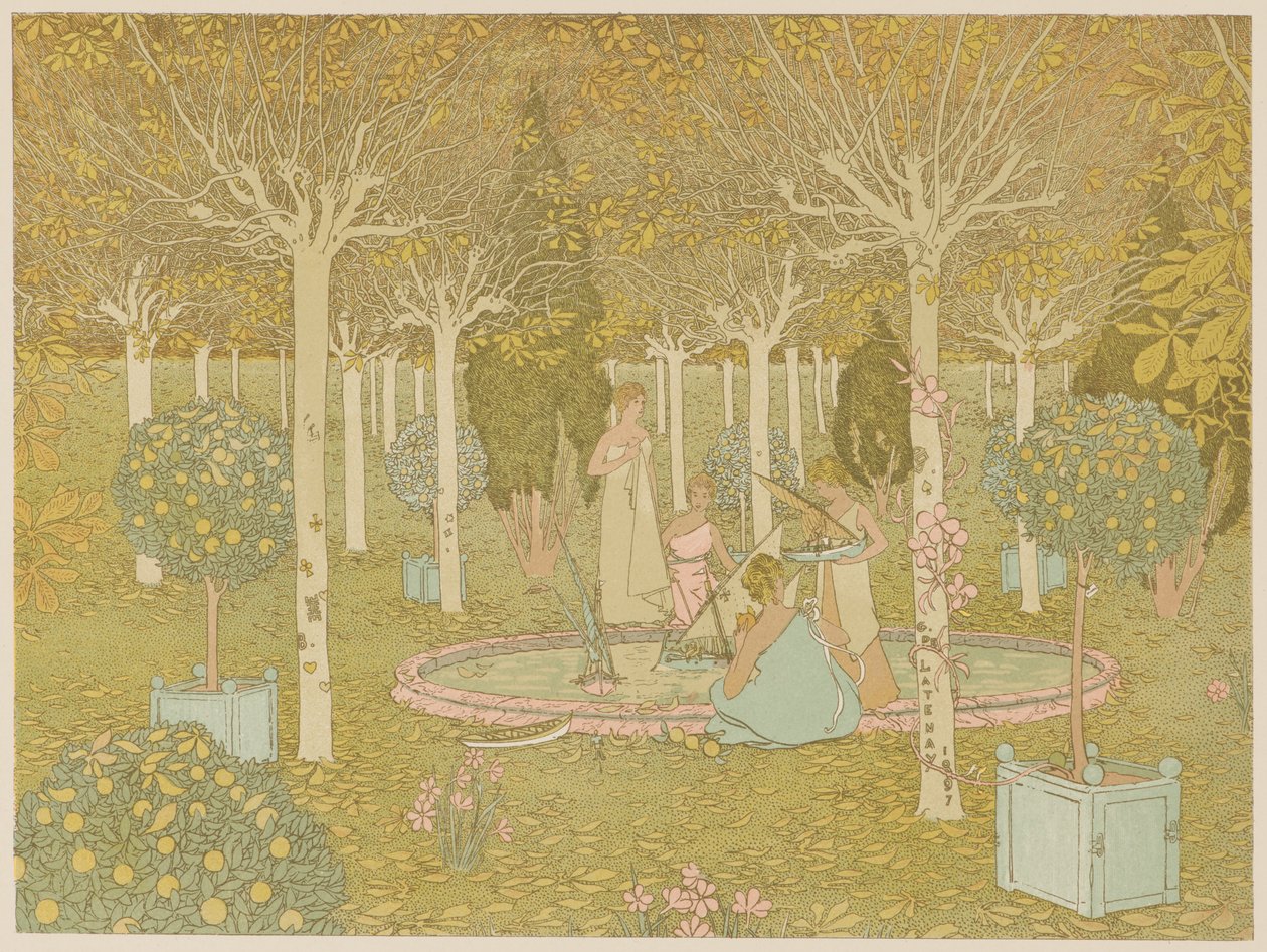 Park, 1897 von Gaston de Latenay