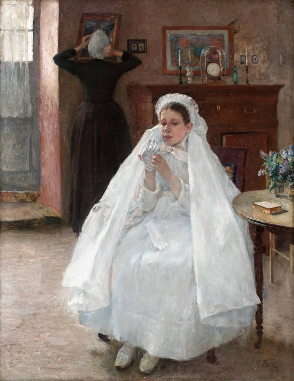 Französische Konfirmandin von Georg Vilhelm Pauli