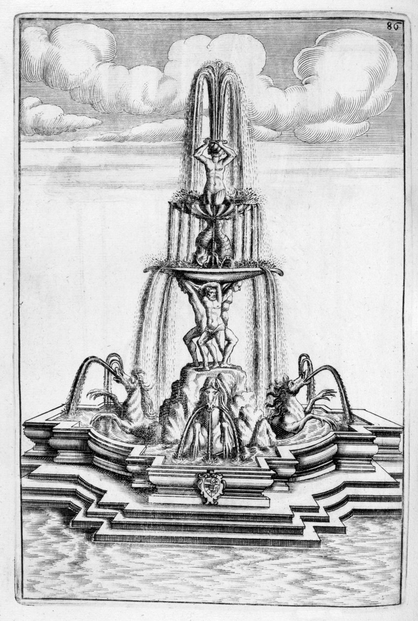 Brunnenentwurf, 1664 von Georg Andreas Bockler