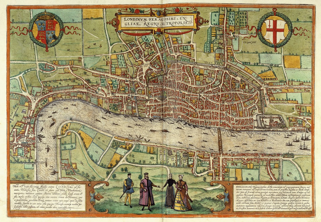 Eine Ansicht von London, 1613 von Georg Braun