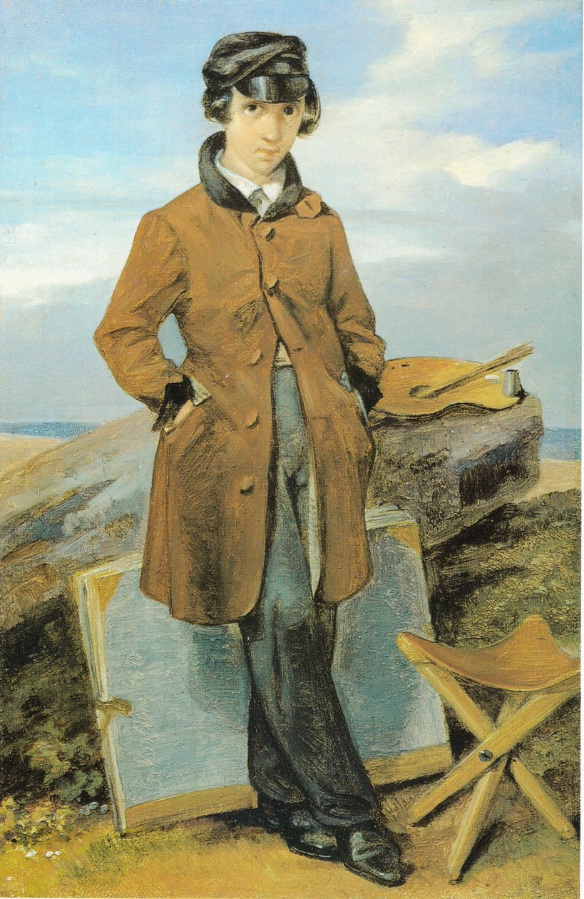 Hermann Kersting als Landschaftsmaler von Georg Friedrich Kersting