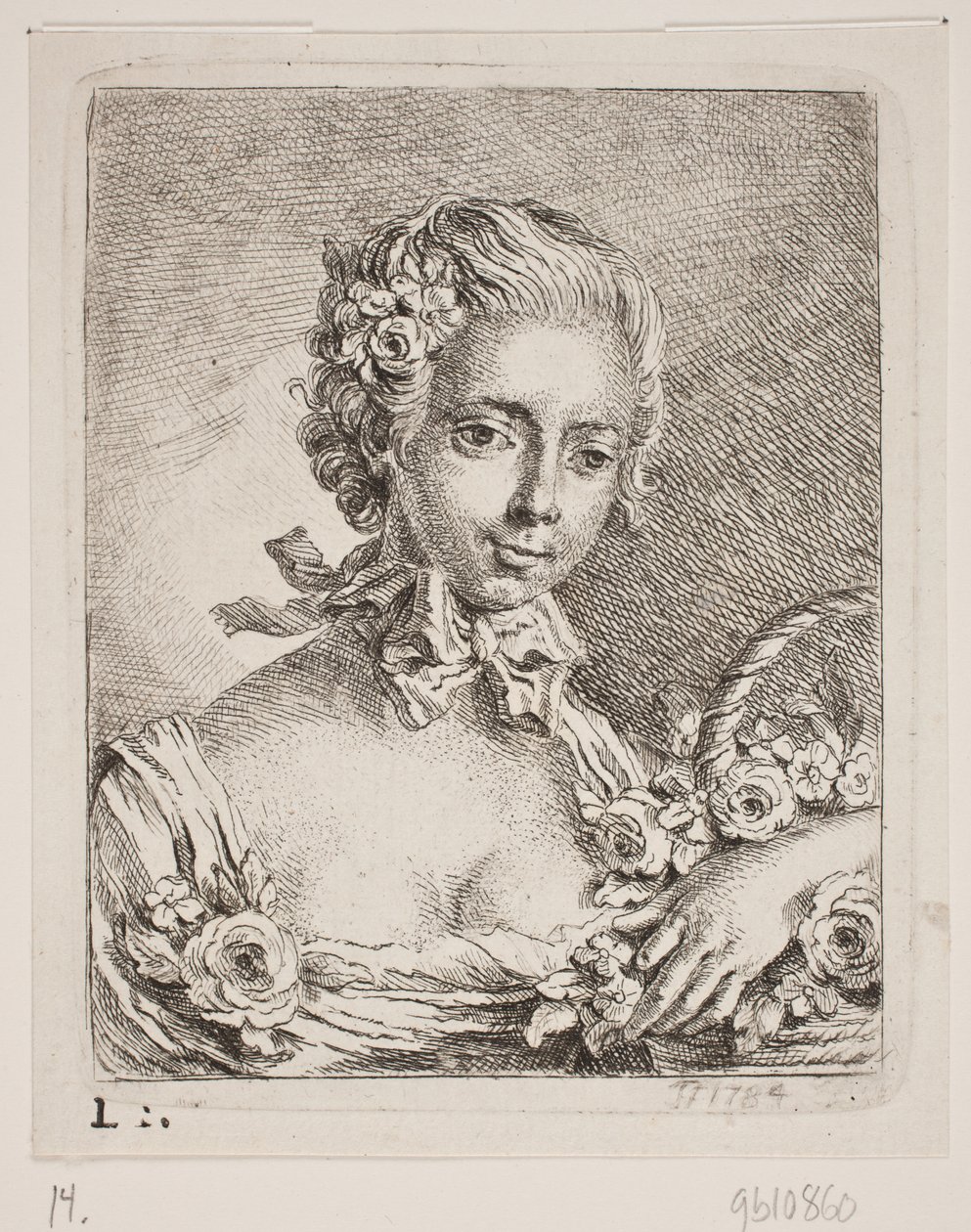 Ein Blumenmädchen von Georg Mathias Fuchs