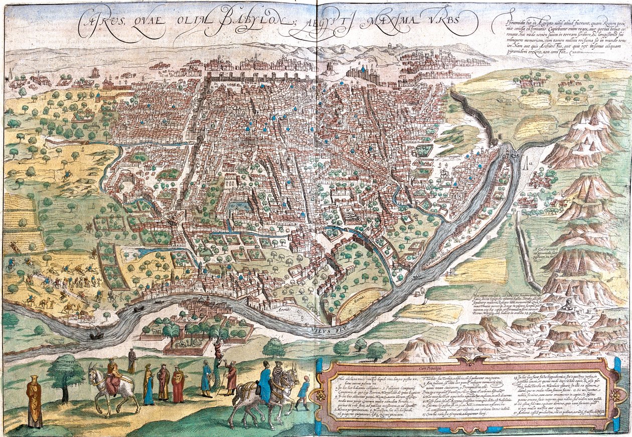 Kairo, Ägypten von Georg and Hogenberg Franz (1535 90) Braun